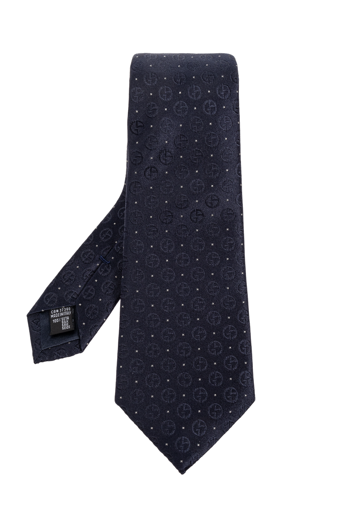 Giorgio Armani Silk tie with monogram | Men's | Vitkac